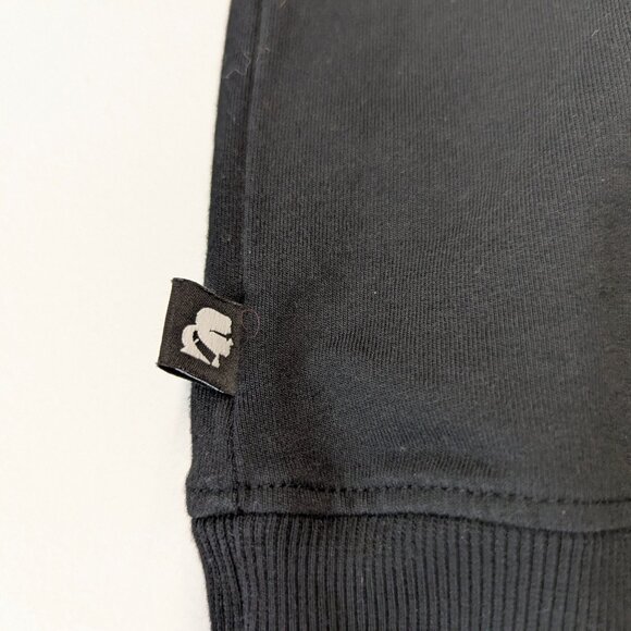 Karl Lagerfeld Paris Size Small Black Sweatshirt with Self Silhouette - Picture 7 of 15